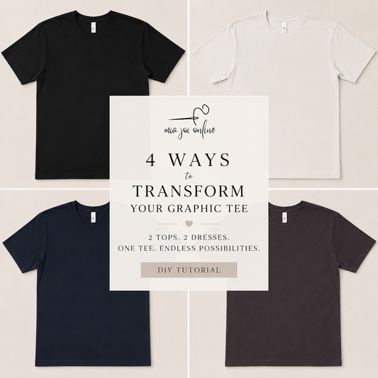 One Graphic Tee - DIY FOUR WAYS!
