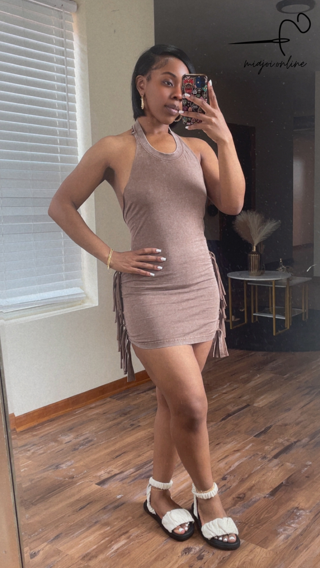 Vintage Halter T-shirt Dress